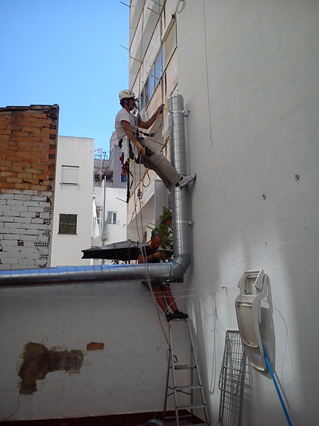 instalacion conductos humos