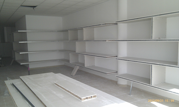 decoracion estanteria pladur